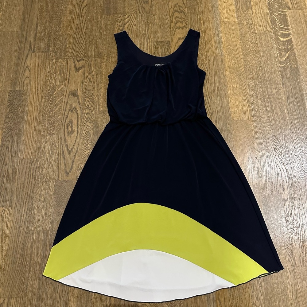 Enfocus Studio Colorblock Sleeveless Dress | Size 4